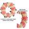 Capri Peach Pink Cream White Hydrangea Wreath, 21 In All Season UV Resistant Spring Wreath